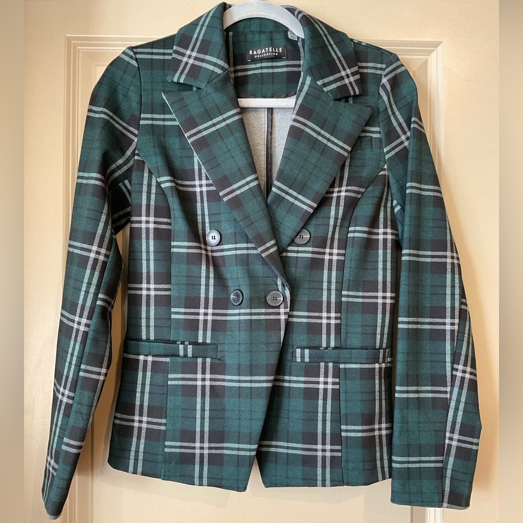 Bagatelle Collection Plaid Blazer